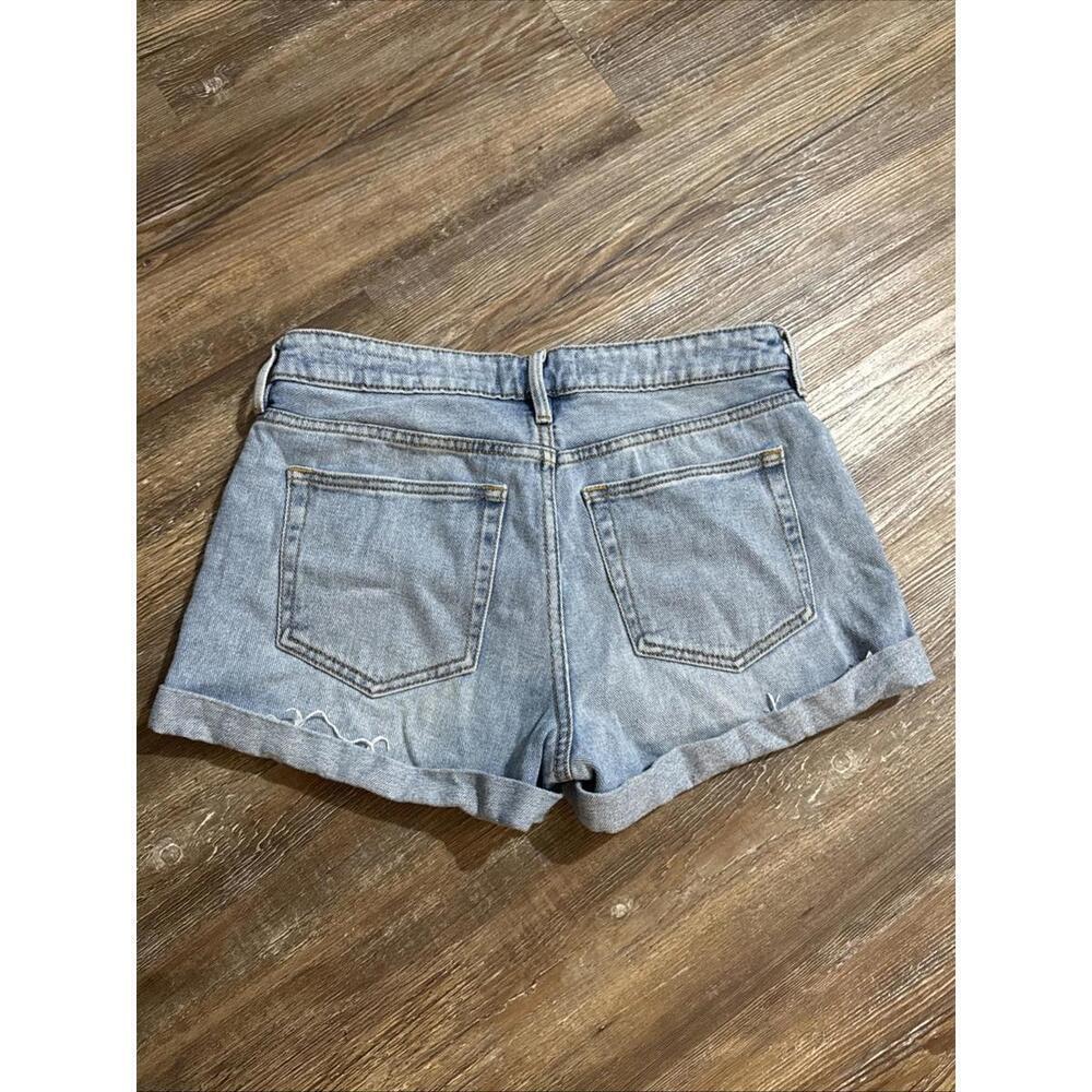 PacSun Light Wash Boho Equestrian Western Cactus‎ Floral Denim Cutoff Shorts 24 - Picture 12 of 12